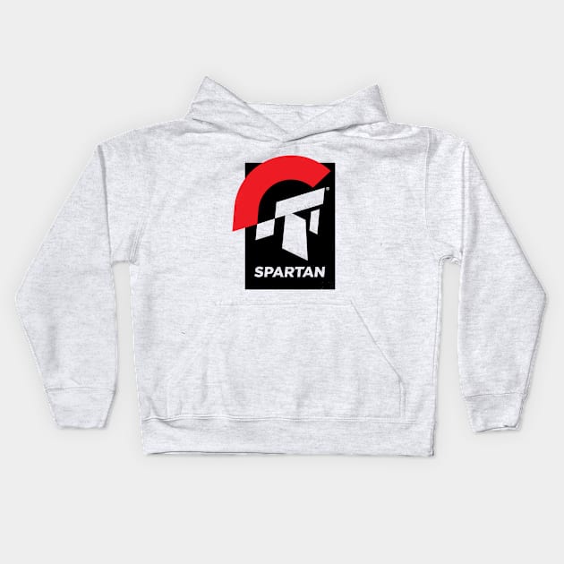 Spartan Warrior Kids Hoodie by MinimalAnimal